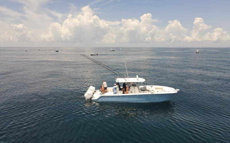 drone photos of boats